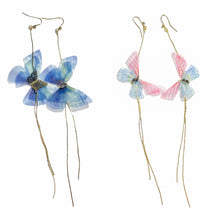 Load image into Gallery viewer, Butterfly tassel earrings
